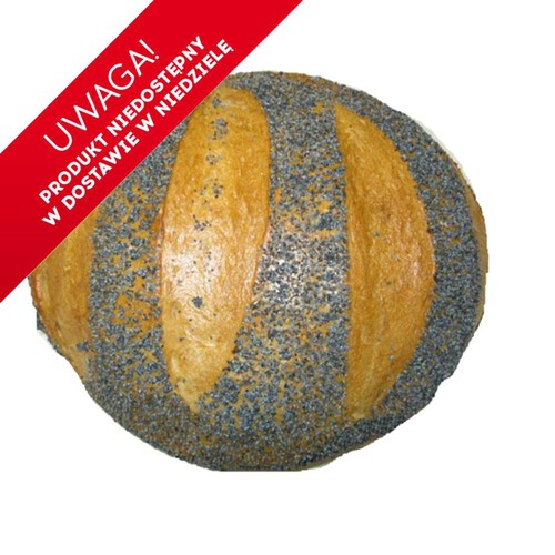 Chleb pszenno - żytni z makiem  Piekarnia Auchan 500 g