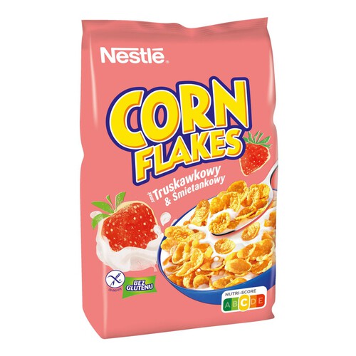 Corn Flakes płatki kukurydziane o smaku truskawkowym  Nestlé 450 g