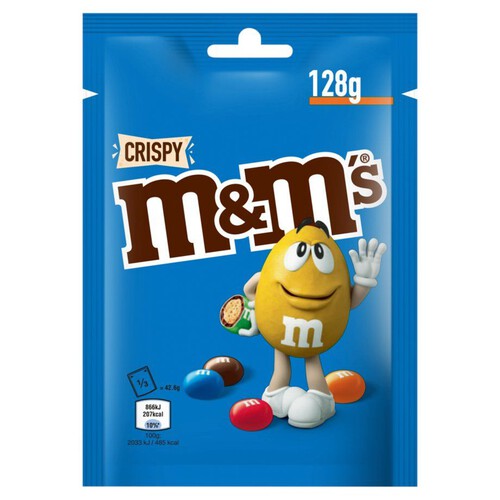 Cukierki z mlecznej czekolady w chrupiącej kolorowej skorupce M_Ms 128 g