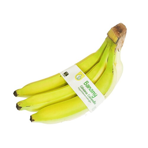 Banany Owoce Auchan na wagę kiść 4-6 szt  ok 1 kg