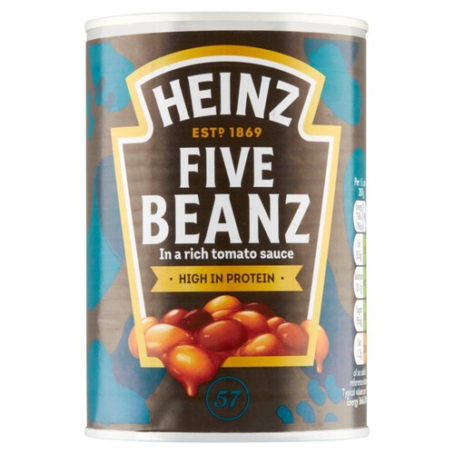 5 rodzajów fasoli w sosie pomidorowym Heinz 415 g