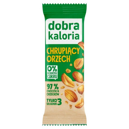 Baton owocowy chrupiący orzech bez cukru Dobra Kaloria 35 g