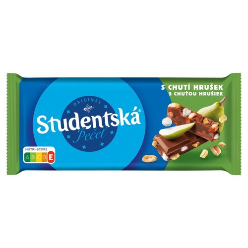 Czekolada mleczna z orzeszkami i gruszką  Studentska 170 g